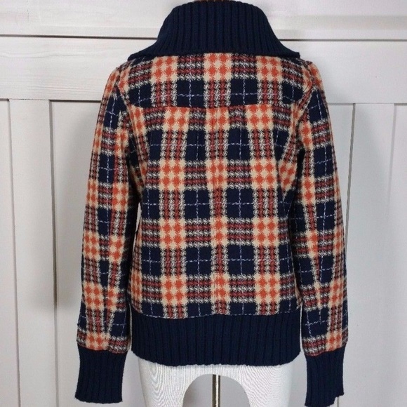 *SOLD* Jack by BB Dakota Knit Plaid Bomber Jacket - Picture 3 of 8